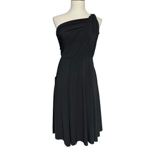 NWT Ann Taylor Classic Black One Shoulder Dress
Size 2